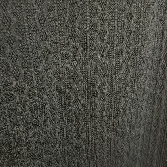 19 Cooper Ruffle Long Sleeve Knit Dress Black Mini Dress Size L - Picture 4 of 5